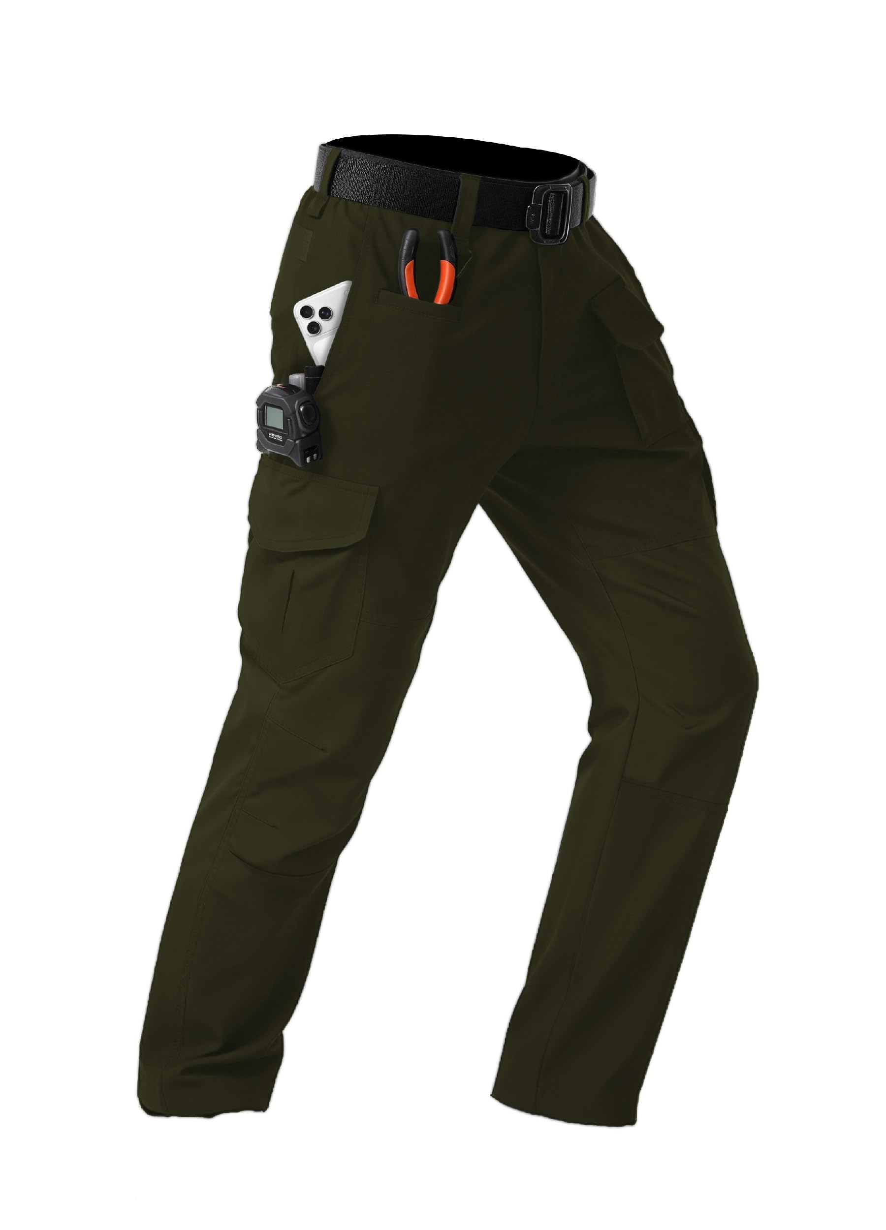 Mens Cargo Pants Tactical Work Construction for Men Ripstop Waterproof Outdoor Hiking with Pockets