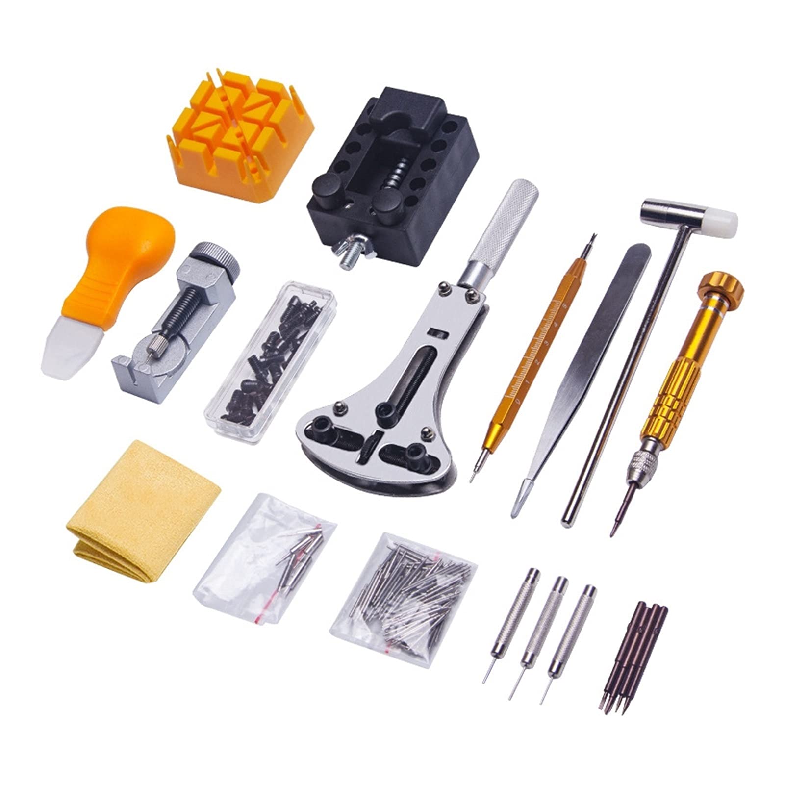 149-teiliges Uhrenreparatur-Werkzeugset, Uhrengliedstift-Entferner, Gehäuseöffner, Federsteg-Entferner, Reparatur-Werkzeugset, Uhrenreparatur-Werkzeugset