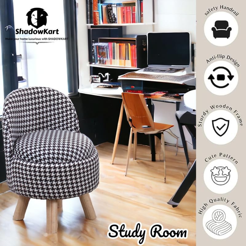 Image of Ottoman Kids pouffe Stool for Small Baby Chair Study Stool for Kids Playing Products Little Baby Dining Chair for Feeding Kids Cartoon Bedroom Chair,14x14x26 Inch, Single Chair