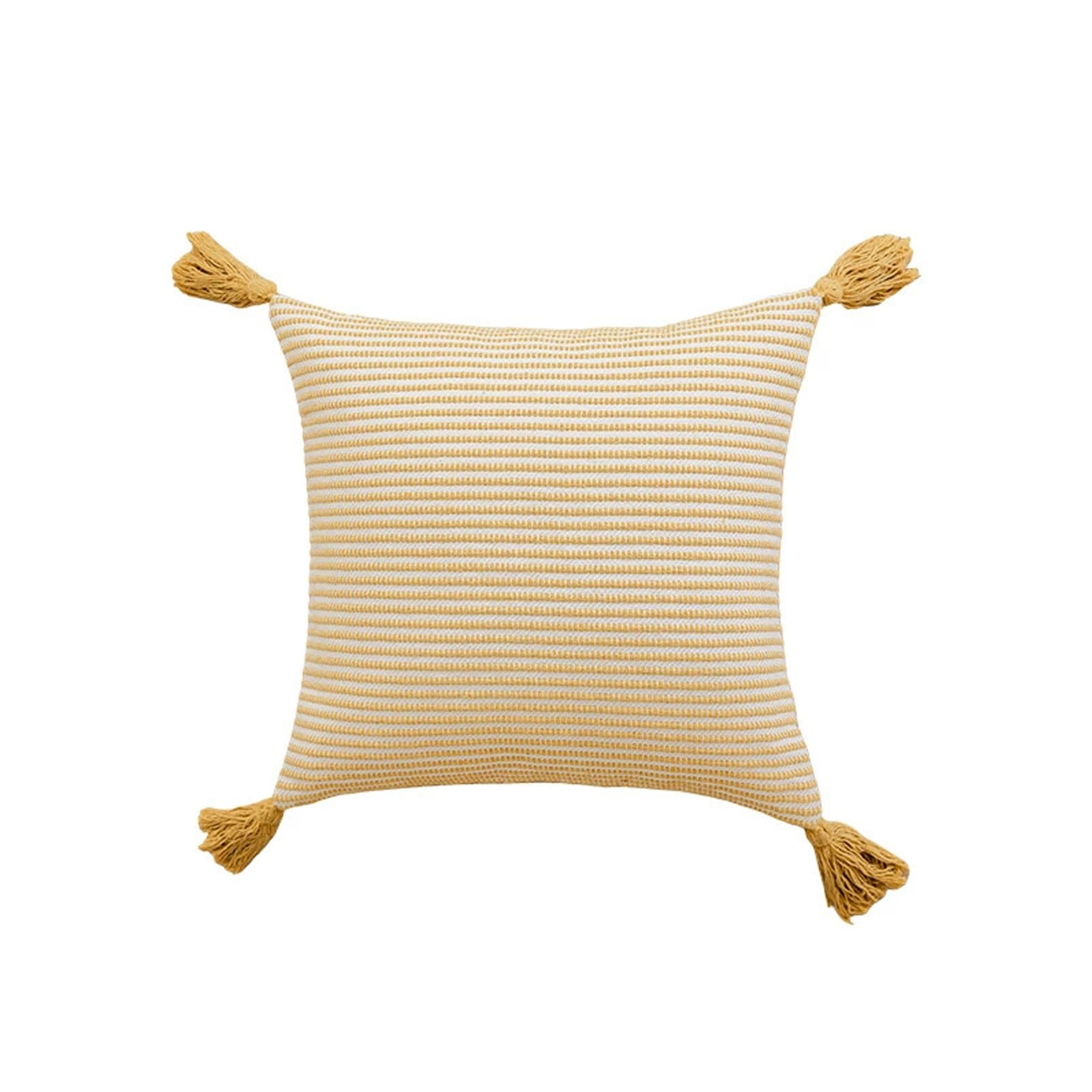 AXCTYSFP cotton Decorative Throw Pillow Covers Soft Boho Striped Modern Farmhouse,D,45 * 45cm