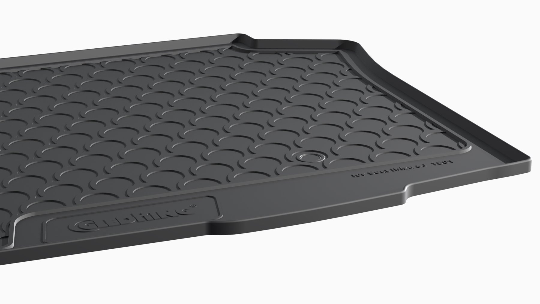 Gledring Alfombra de Rubbasol (Goma) Maletero Compatible con Seat Ibiza 6J 5-Puertas 2008-2017