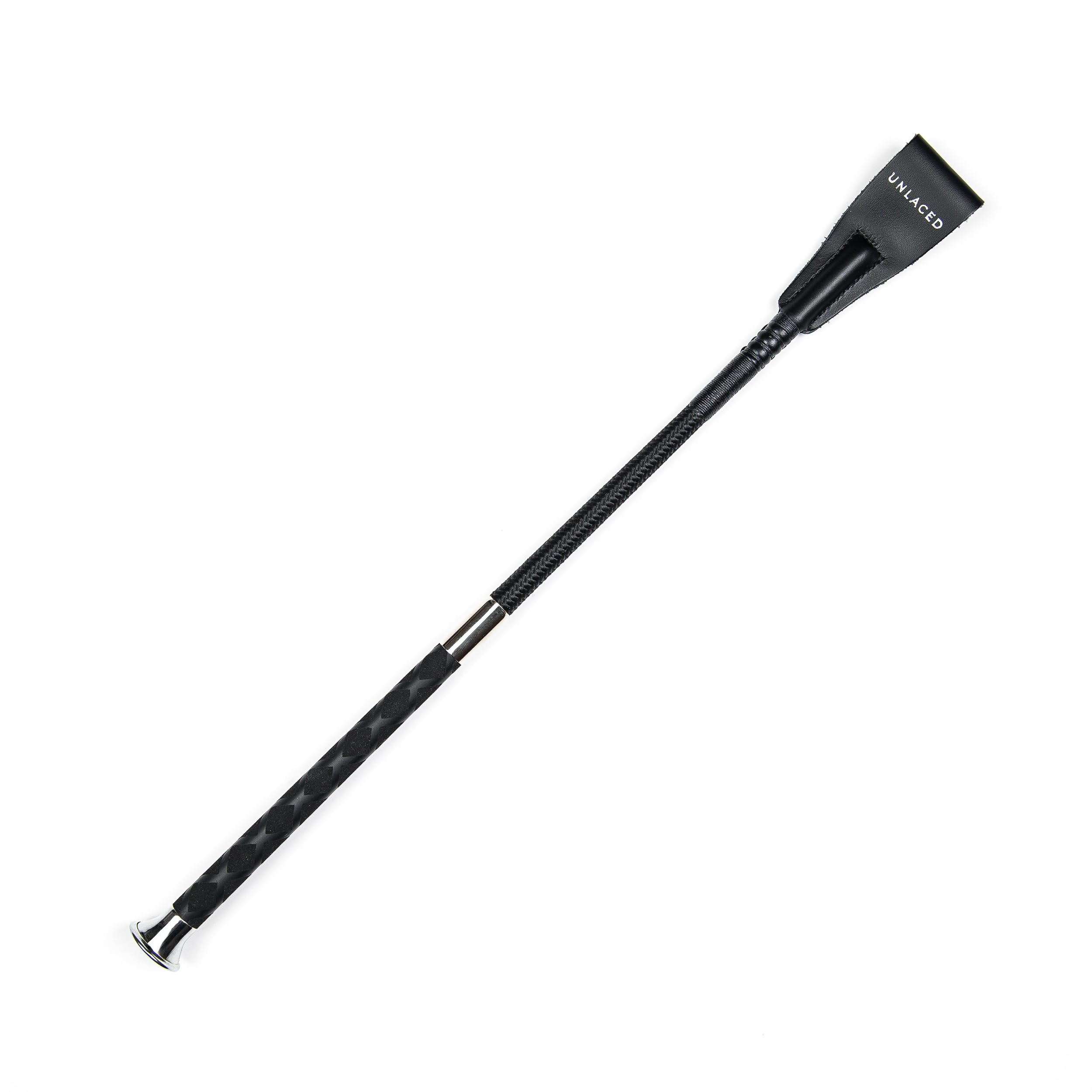 U N L A C E D Riding Crop Horse Whip, Real Leather, Durable and Sturdy - Equestrian Use, Easy to Clean - Safe, Ergonomic and Versatile