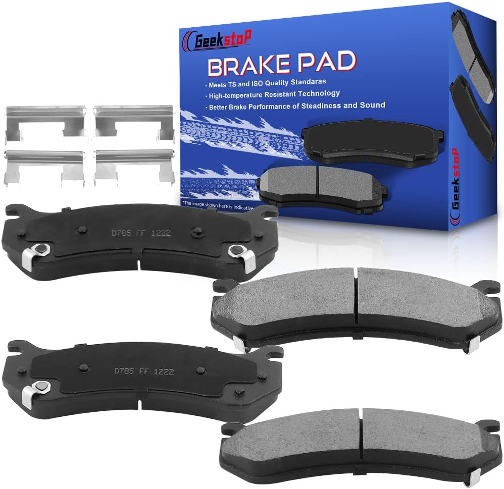 4PCS Front Ceramic Brake Pads for GMC Sierra 1500, Yukon