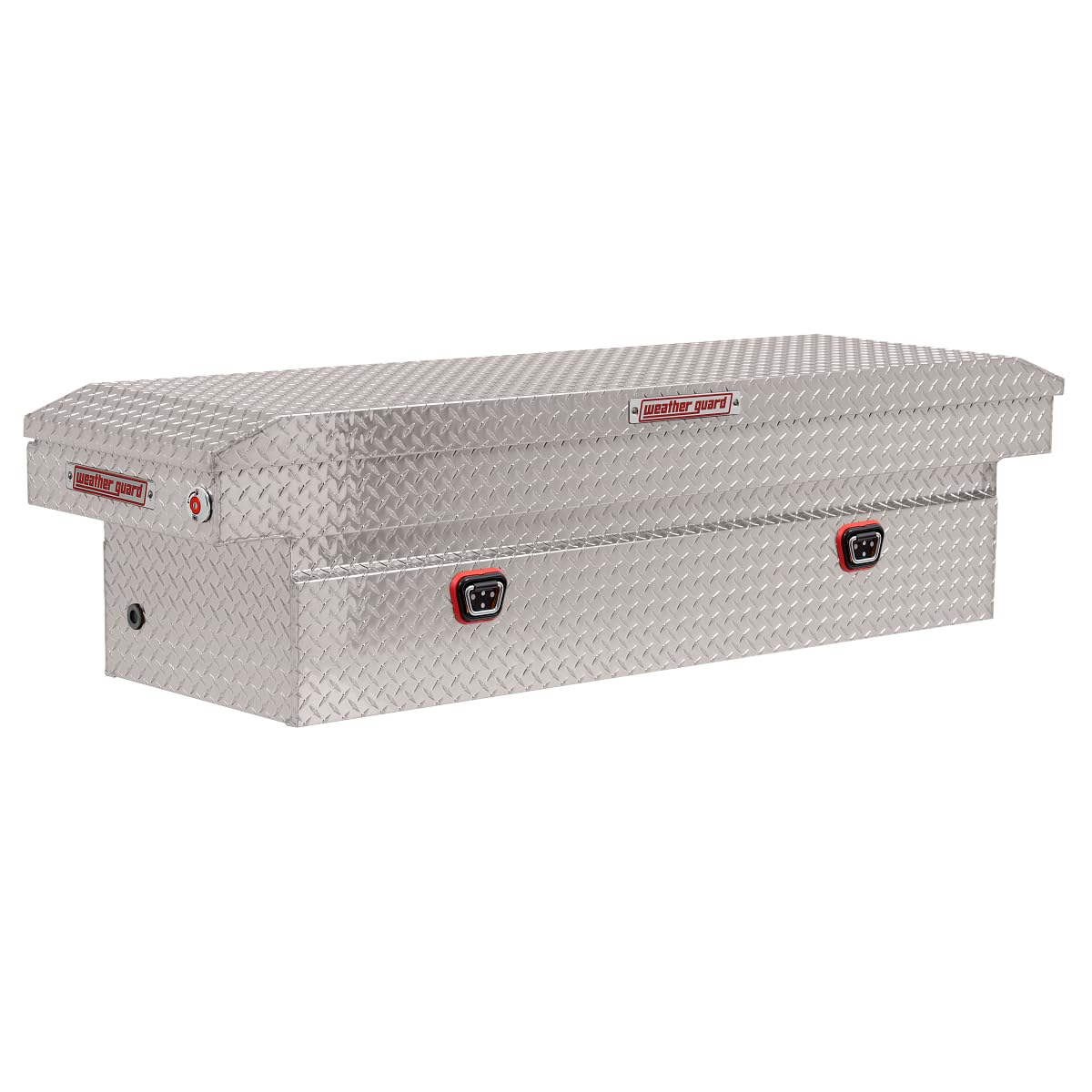 Model 127-0-04 Saddle Box, Aluminum, Full Standard, Clear, 11.0 cu ft