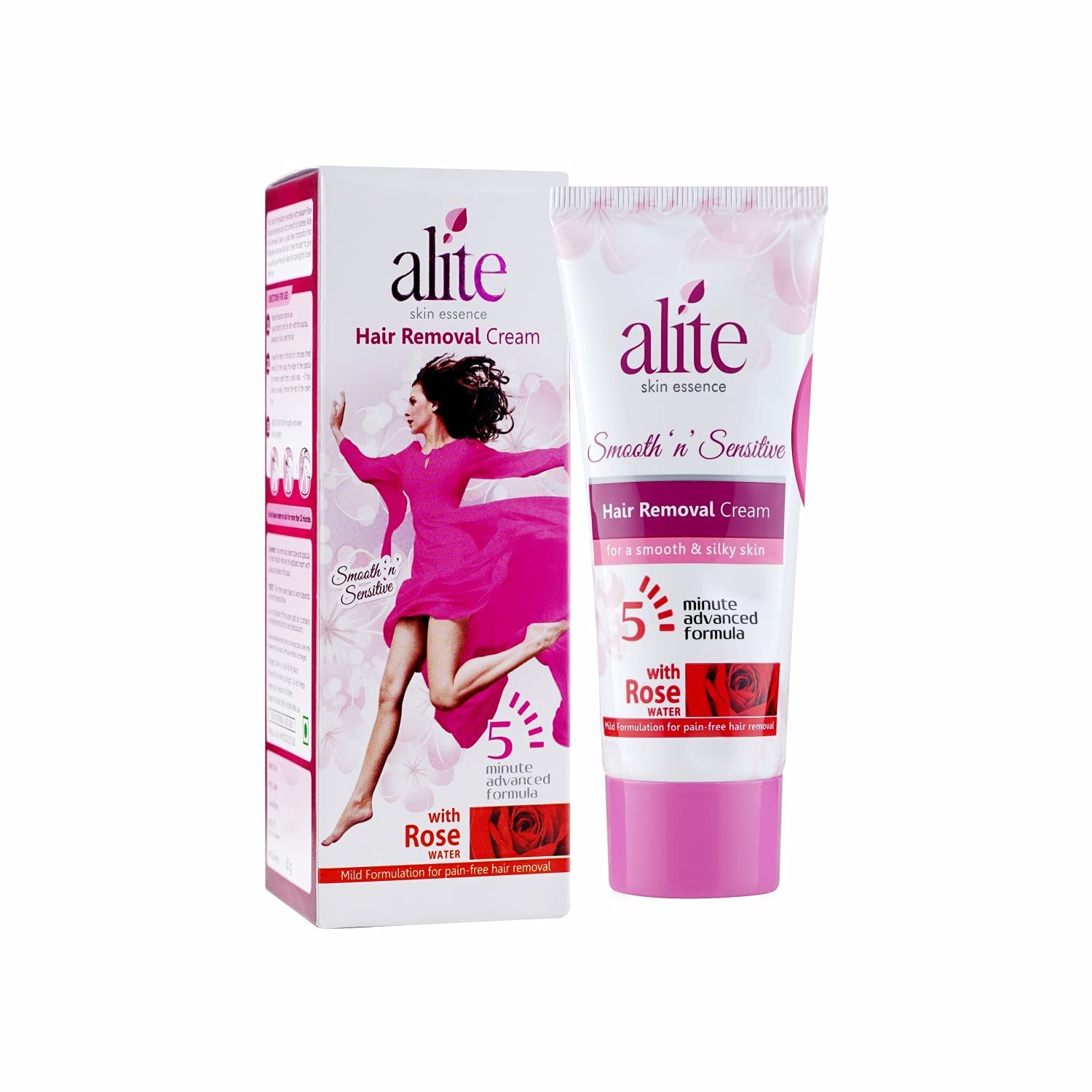Alite Hair Removal Cream for Women Combo Pack of 2 (60g Each) - with Rose Water and 5 Minutes Advanced Formula| Mild Formulation for Pain Free Hair Remove - Hair Remover - Hair Removing Cream (B083SF61QY) Amazon Price History, Amazon Price Tracker