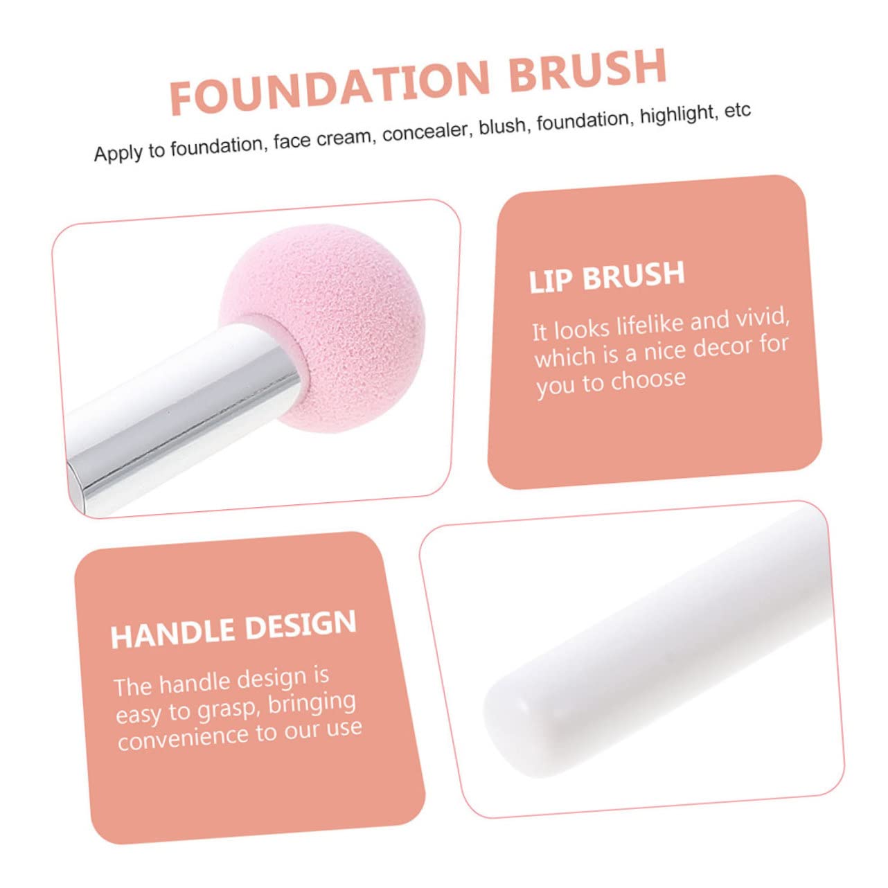 Healeved 20piezas Esponjas De Maquillaje Aplicadores De Fondo De Maquillaje De Para Uso Diario y Profesional Para Base y Mango