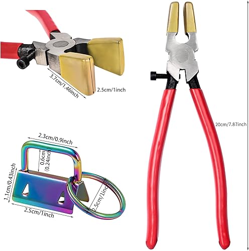 Miniatura 8 de Kit de llavero de 1 pulgada para llavero de 1 pulgada para suministros de fabricación de cordón de muñeca