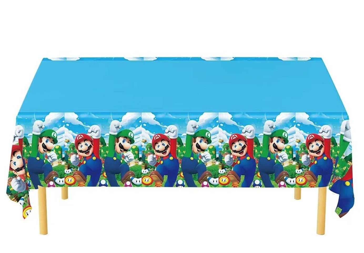 Super MARIO Boy Table Cover Kids Birthday Celebrate Party Tableware UK