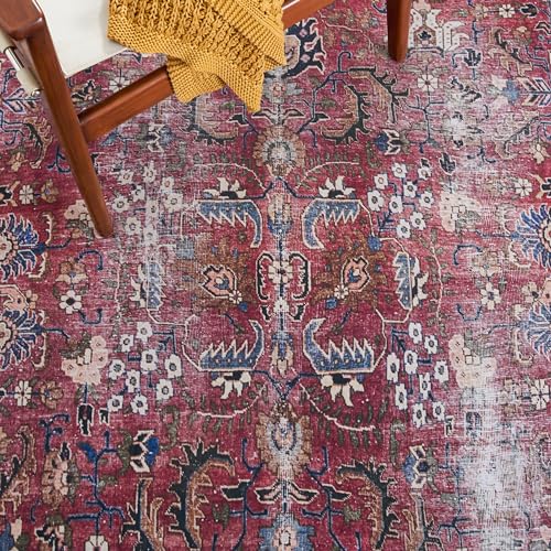 Tapete Runner 2'6" x 6' Rojo y Beige SAFAVIEH miniatura 6