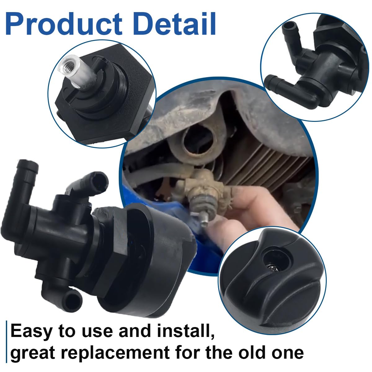 Valvola Carburante 3 Vie Per Polaris ATV Sportsman E Magnum - Ricambio 7052161, Con 3 Clip - Foto 6