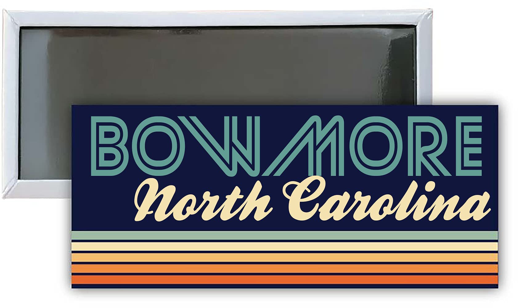 Bowmore North Carolina Souvenir 4.75x2-Inch Rectangle Fridge Magnet Retro Design
