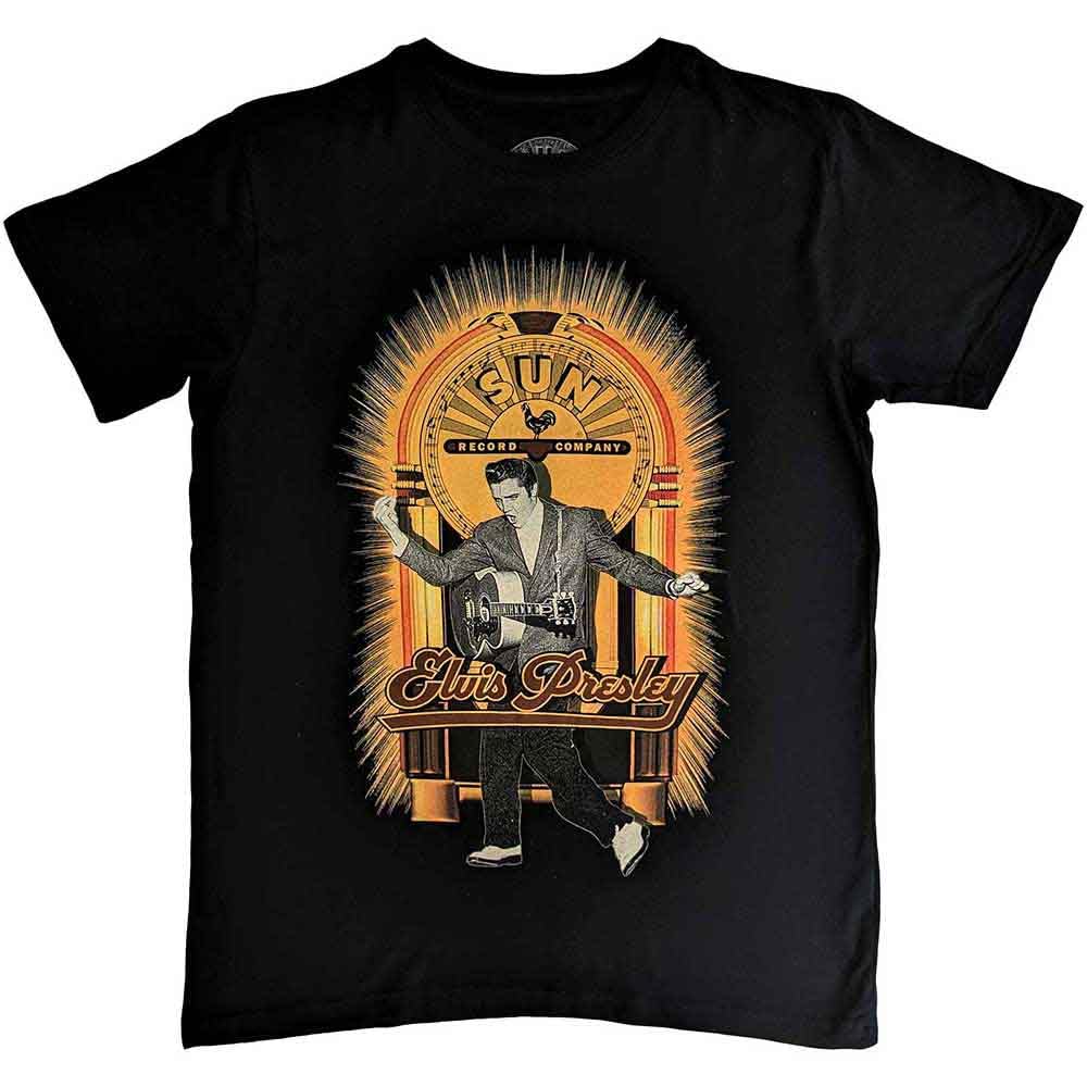 Sun Records T Shirt Elvis Dancing Official Unisex Black M