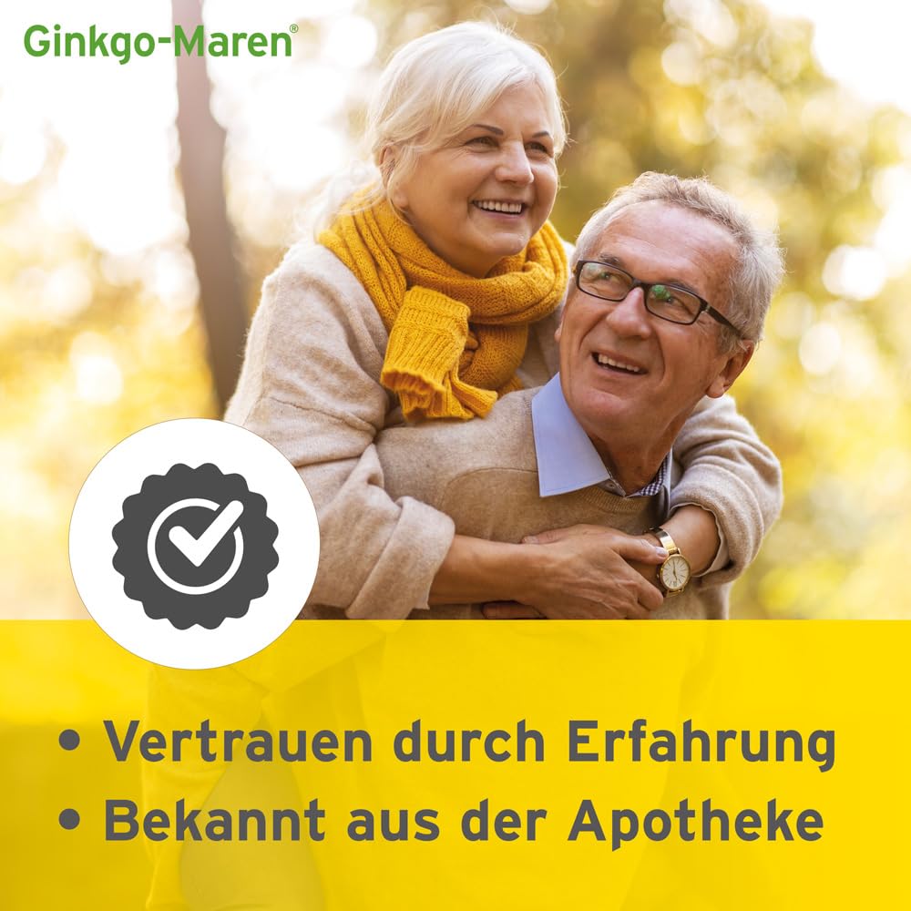 120mg Tabletten: Hochdosierter Ginkgo biloba Extrakt zur Unterstützung von Gedächtnis & Konzentration, Pflanzliches Arzneimittel zur Förderung der Durchblutung im Gehirn, 200 Stück