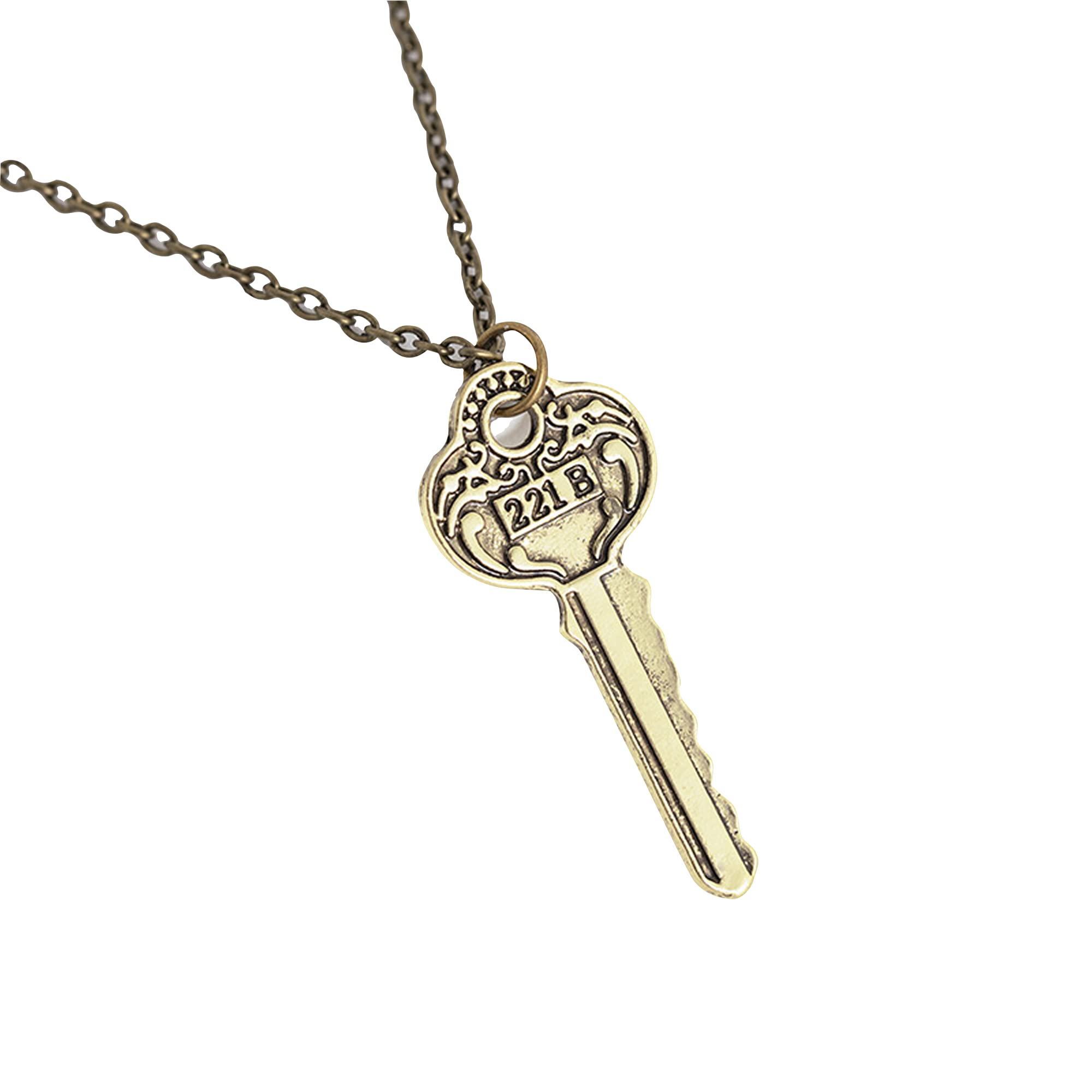 StonhamSherlock Holmes 221b Baker Street House Key Pendant Necklace