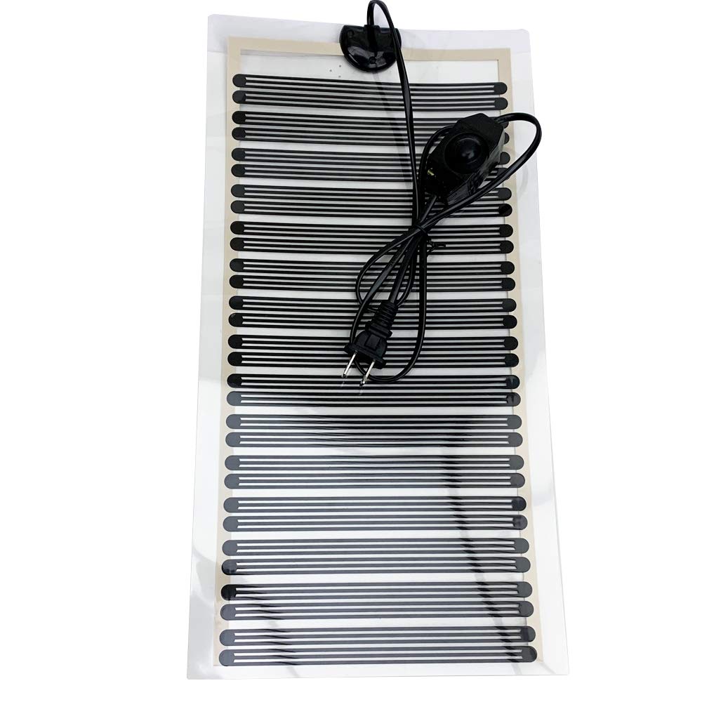 Reptile Heating Mat with Temperature Adjustment,110V 5W Heat Mat for Reptiles,Snakes,Frog,Lizard,Turtle,Plant, Non-Adhesive Under Tank Terrarium