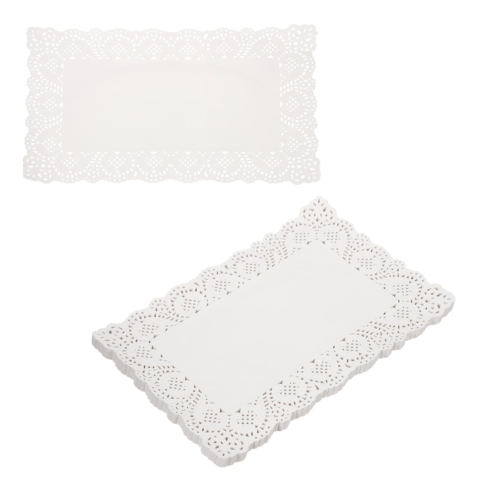 QUARKZMAN 300 Unidades de manteles de Encaje de Papel 18 x 12.5 Pulgadas