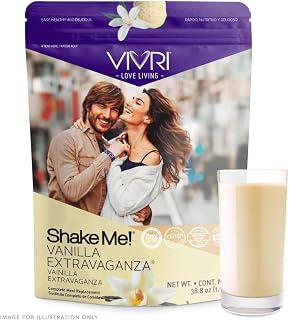 VIVRI ShakeMe! Meal Replacement | 20 Servings | 22g Triple Premium Protein, 45 Nutrients & 8 Superfoods | Supports Weight Loss, Full-Body Health, Energy & GLP-1 Treatments