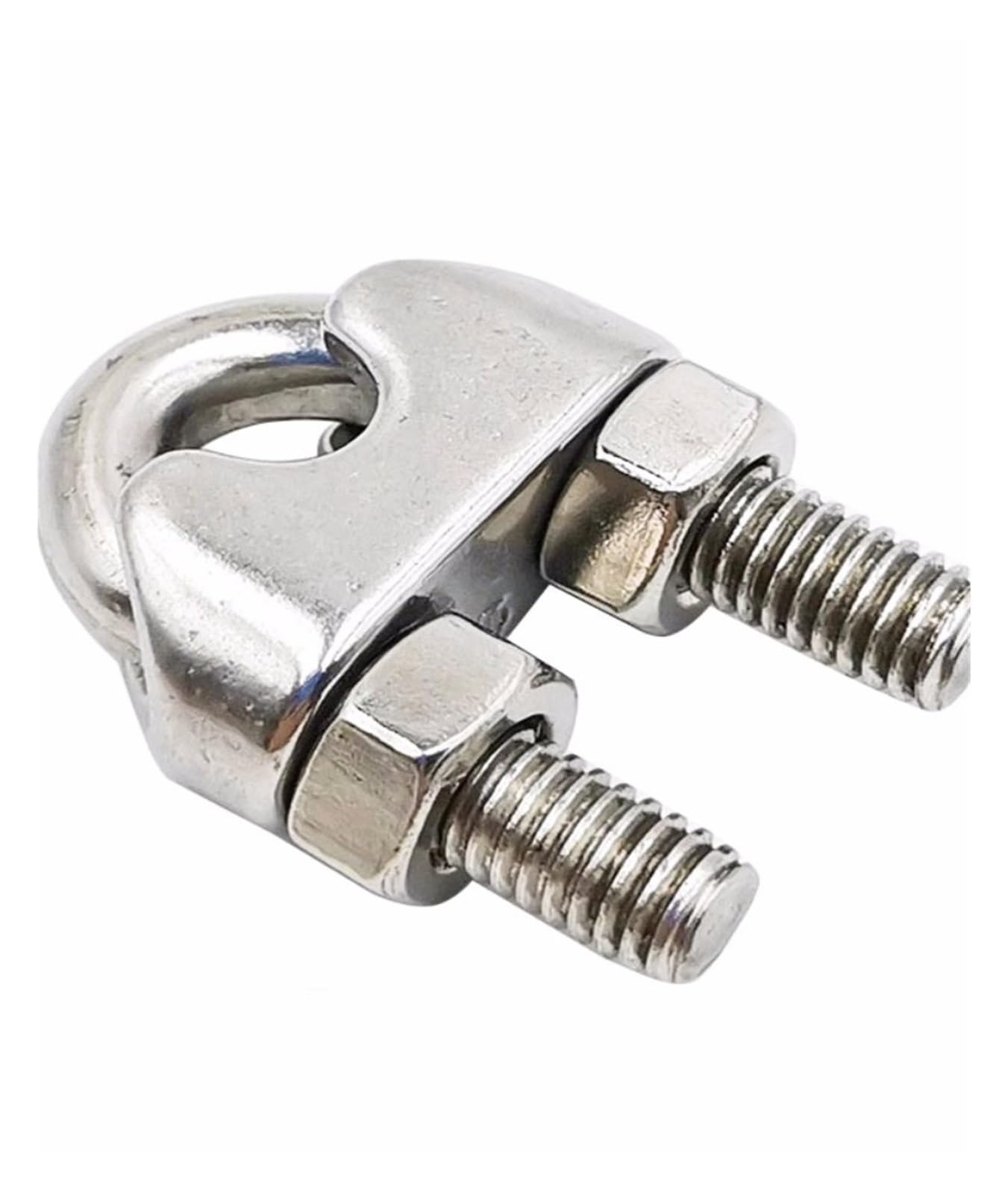 Stainless Steel U Type Wire Rope Clamp, 304 Stainless Steel Wire Rope Cable Clamps U Type M2-M16 14 Pcs(M8)