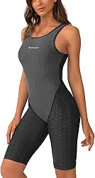 Maiô feminino competitivo com costas nadador atléticas para adolescentes