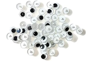 50 Pcs Sew On Googly Wiggle Eyes Button for Arts and Crafts