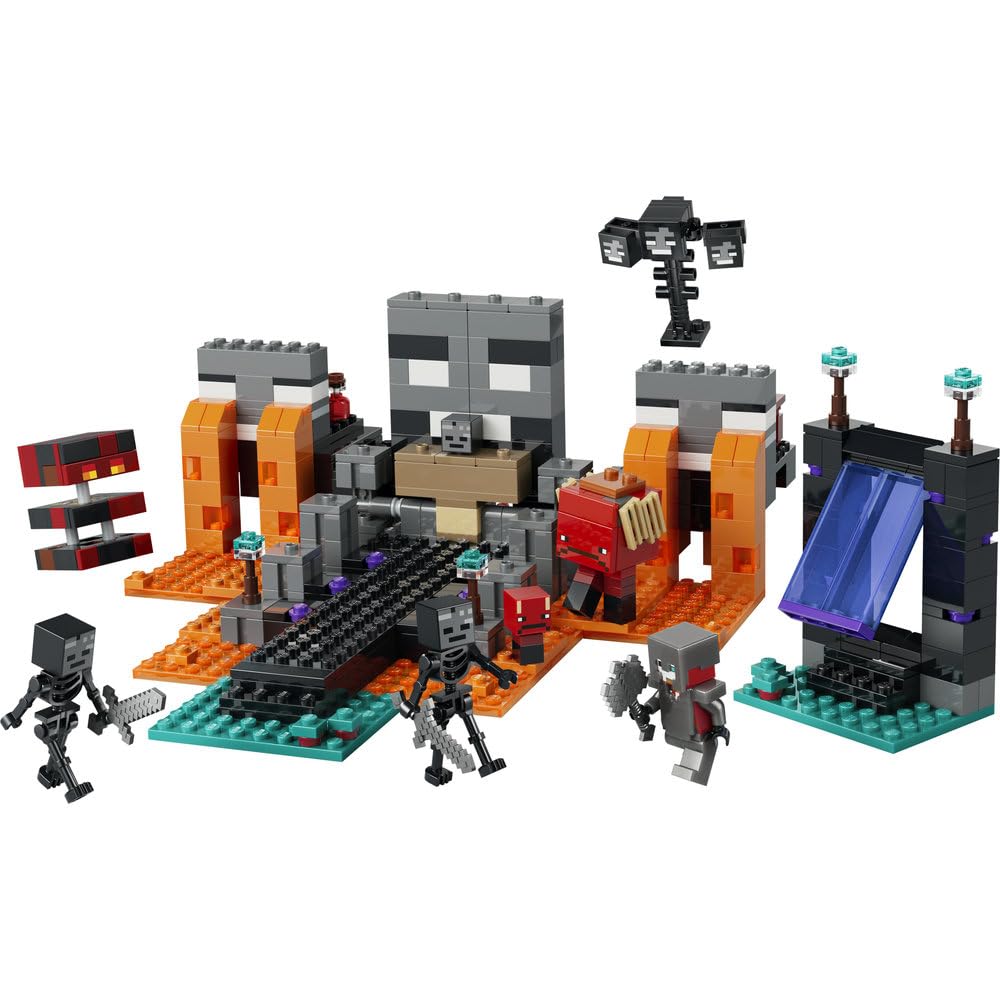 LEGO Minecraft Walka z Witherem 21590 | Przygoda w spaczonym lesie, zabawka dla 8-latka, prezent dla gracza w Minecrafta, zestaw klocków dla dzieci, 494 elementy