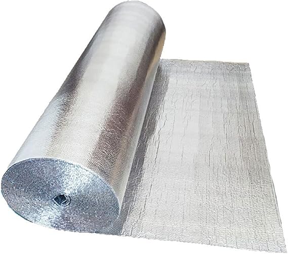 Amazon Co Jp 断熱マット 断熱ボード 遮熱シート アルミ箔 熱反射 車用 断熱材 ガレージドア絶縁キットの断熱アルミホイル 膜節熱エネルギーラジエーター絶縁箔の熱反射反射板バブルホイル壁 床 屋根の使用に適しています Size 1x20m Diy 工具 ガーデン