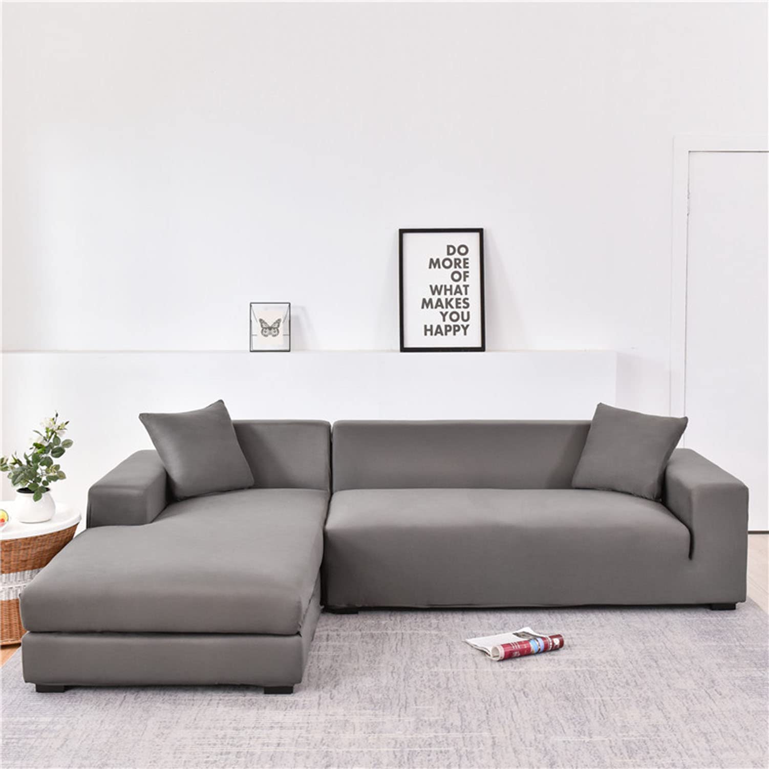Housse de canapé extensible 2 places universelle lavable en machine