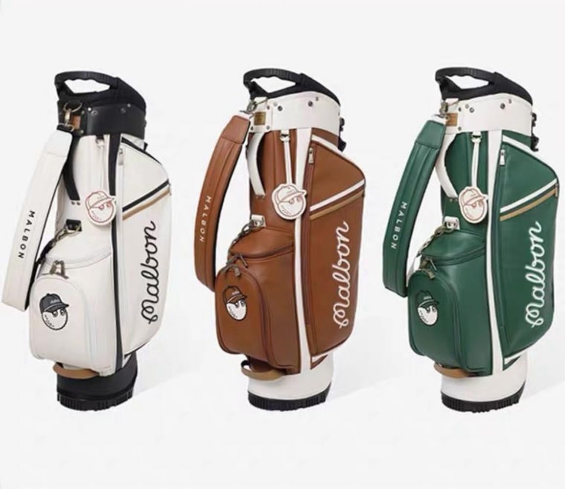 Malbon ゴルフバッグ スタンド式 PU防水 軽量タイプ