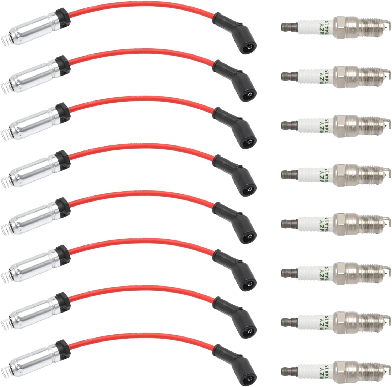 41110 Iridium Spark Plugs & 9478RR 48322 Spark Plug Wires