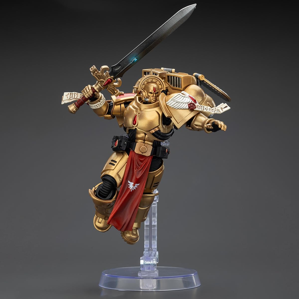 JOYTOY Warhammer 40K 1:18 Action Figure - Blood Angels,Sanguinary Guard 1,with Inferno Pistol and Encarmine Blade 4.84" - Collection Model for 15age+,JT01840