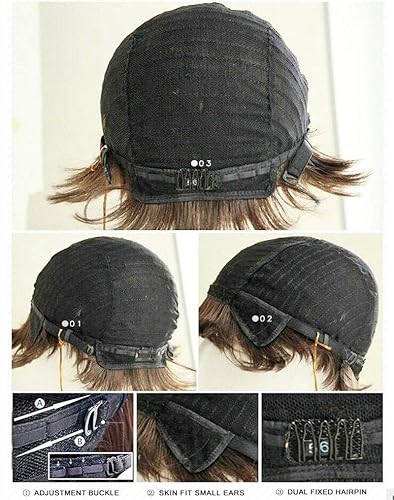 Miniatura 7 de MELANNA Peluca de cabello humano corto con corte Pixie, pelucas de cabello humano corto para mujeres negras, pelucas cortas de cabello humano