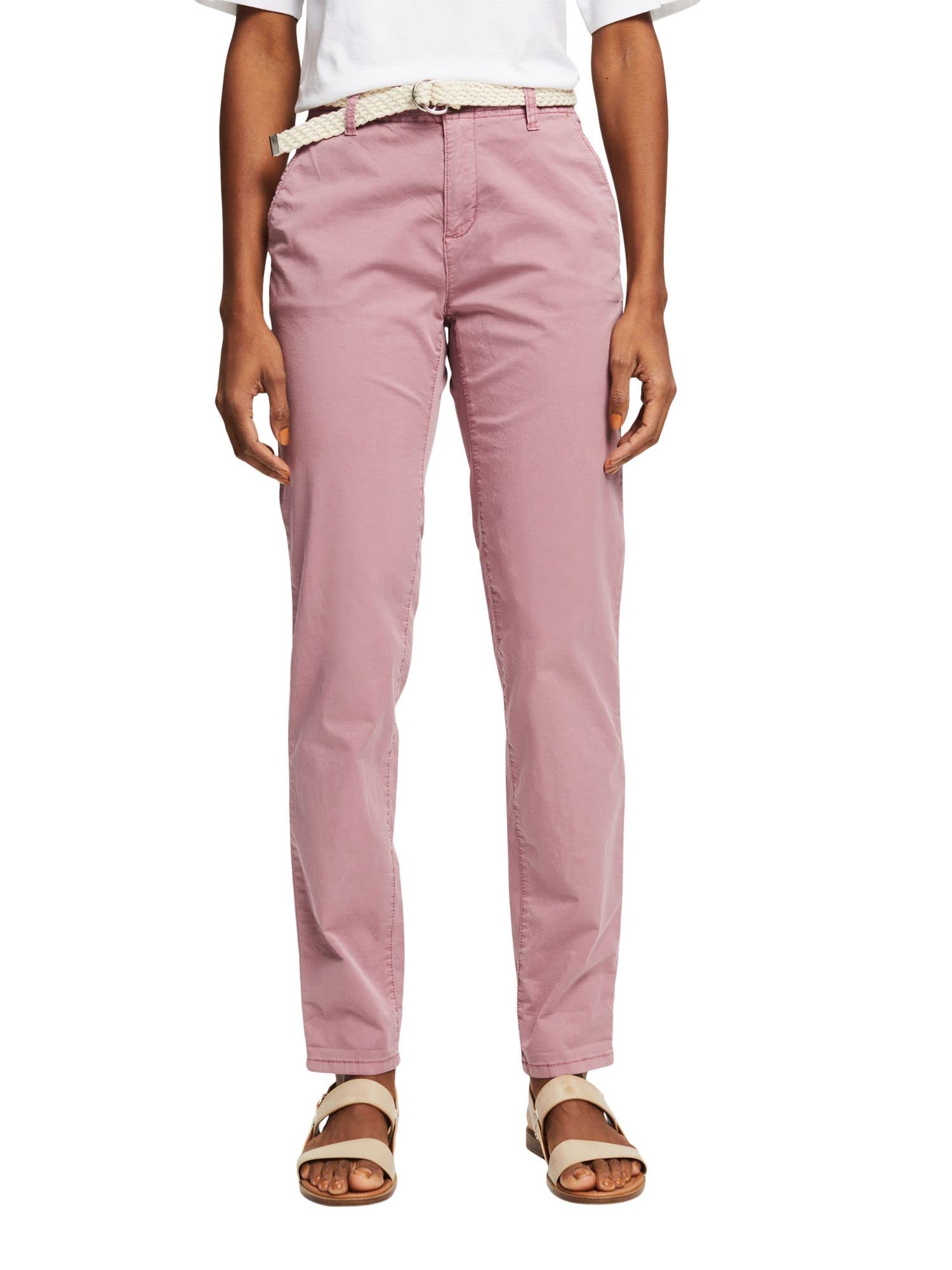 ESPRIT Women's 032EE1B350 Pants, 550/MAUVE, Regular