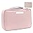 Queboom Travel Makeup Bag Cosmetic Bag Makeup Bag Toiletry bag for women and men(Pink)