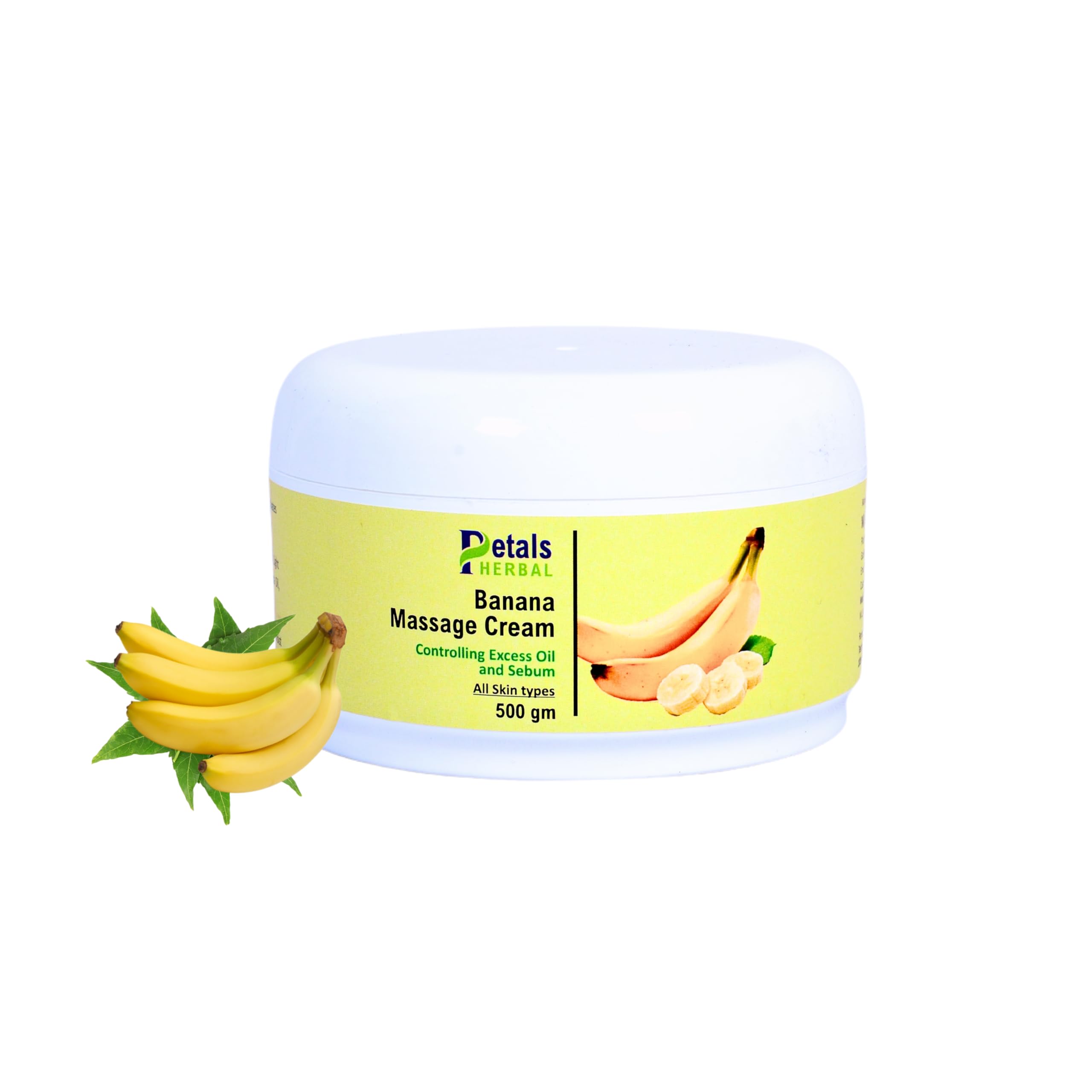 Petals Herbal Banana Massage Cream 500gm Skin Massage Cream For Men & Women-image-6