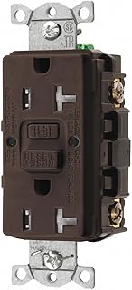 Hubbell Wiring Device-KELLEMS 20A Commercial Environments Receptacle, Brown; Tamper Resistant: Yes