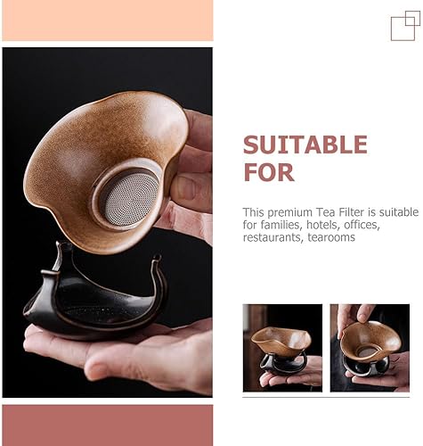 Miniatura 7 de UPKOCH Fuga Kung Bandeja Accesorios Cerámica Sistema Herramientas Esencial Fina Oficina Rack Teaware Colador Condimentos Sala Para Coladores Kongfu