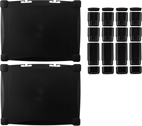 Miniatura 4 de Kantek Organizador de dos niveles para monitor de computadora de altura ajustable, cajón organizador extraíble, gestión de cables, 17 x 13.25 x 6 a