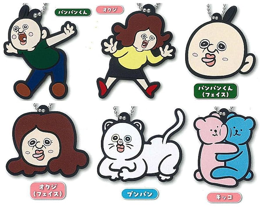 Amazon | パンパンくんの日常 ラバーマスコット [全6種セット