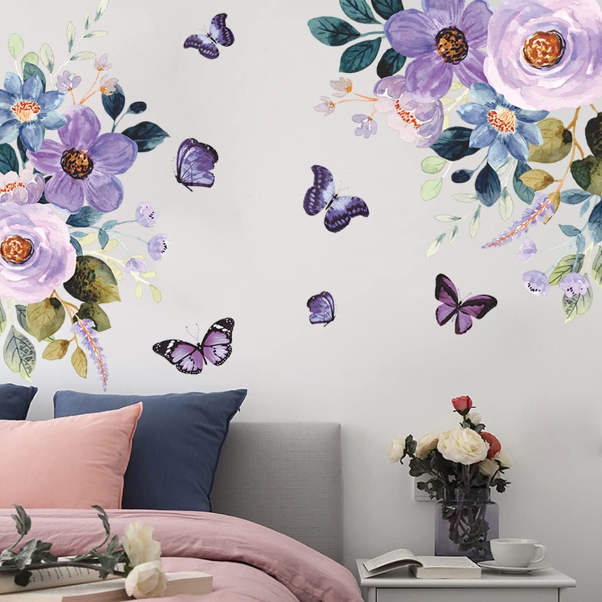 AOWDIAO Watercolor Butterfly Wall Decals - Peel And Stick Nursery & Girls Room Decor (36 Pieces) - View #5