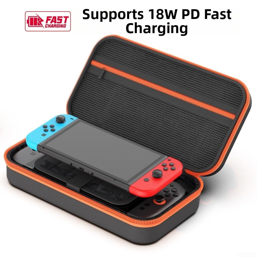 Custodia da viaggio per Nintendo Switch 2, 10000mAh Power Game Card Storage Console di gioco Protezione Ricarica portatile per batteria Pack Carry Organizer