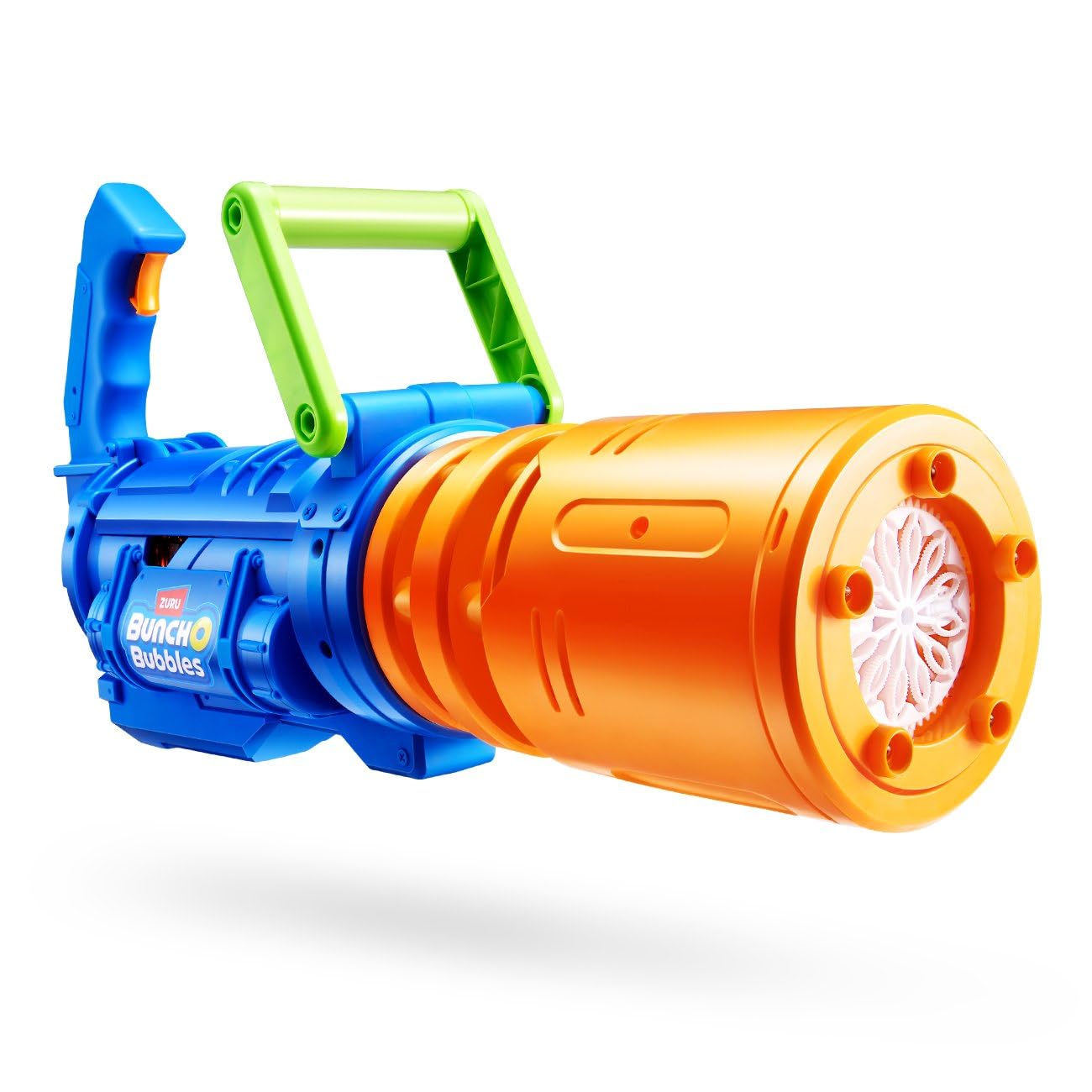 Bunch O Bubbles Gatling Seifenblasen-Blaster – Motorisierte XXL-Action mit LED-Effekt – 15.000 Bubbles pro Minute - Inkl. 250 ml Lösung - Ultimatives Party-Highlight
