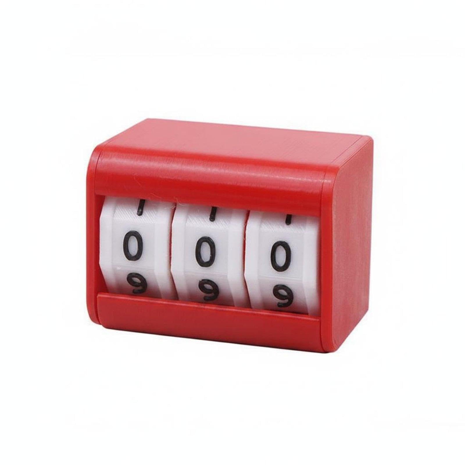 Desktop Number Counter Multi-Use Manual Digit Counter Resettable Counting Tool for Participants, Students, Billiards Table, Board Game Red 3-digit|Business & Industrial| Automation, Motor-image-45