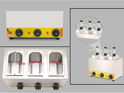 Miniatura 5 de Calentador de salsa de chocolate Bomba dispensadora de masa de salsa de queso (220V)