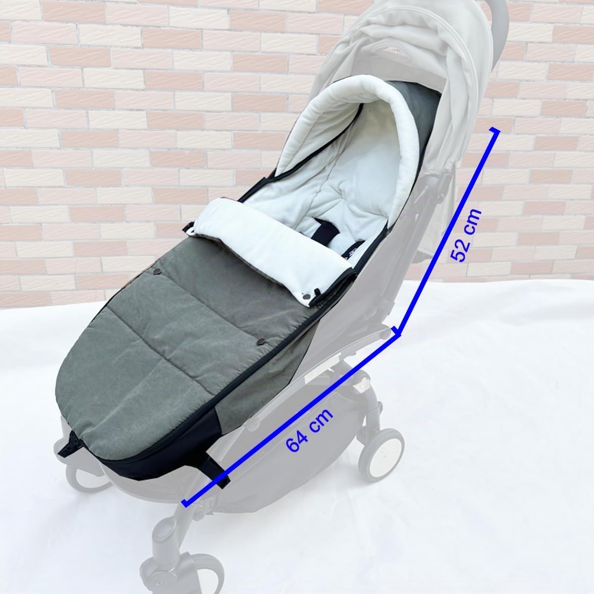Coprigambe universale per passeggino Babyzen YOYO/YOYO2 & Bugaboo, base in tessuto impermeabile, facile da pulire, caldo coprigambe per passeggini