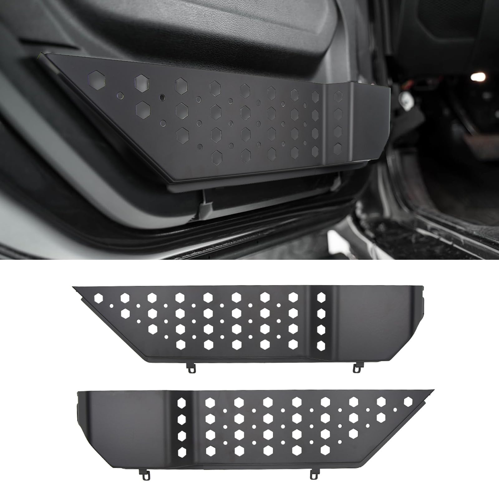Front Door Pocket Molle Panels Front Door Pocket Storage Box for 2018-2024 Jeep Wrangler JL & 2020-2024 Gladiator JT