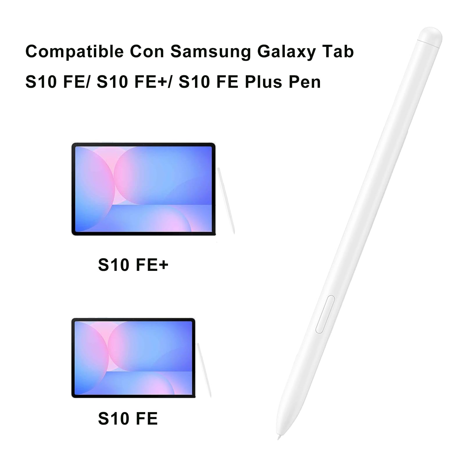 Tab S10 FE S Pen - Lápiz para Samsung Galaxy Tab S10/ S10 FE/ S10 FE+ Pen,SPen Samsung Galaxy Tab s10 fe con Puntas (Blanco)