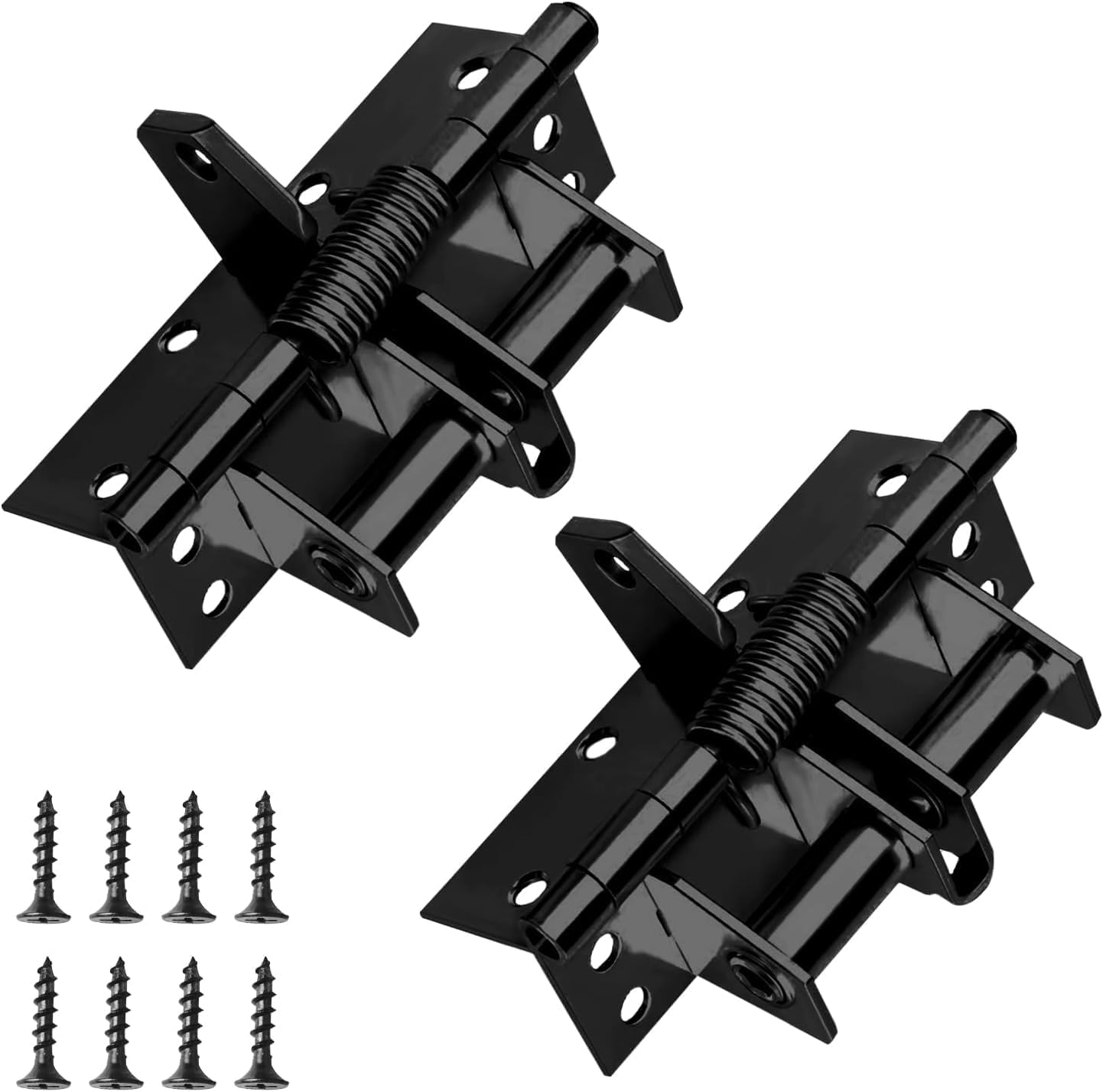ZWERLIN Self-Closing Door Hinges, 90-Degree Heavy Duty, Automatic Folding Shelf Hinge, Black-image-44