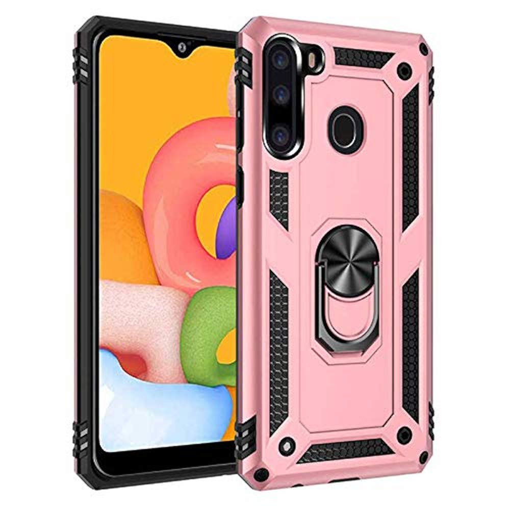 Zore Samsung Galaxy A2 ile Uyumlu1 ile Uyumlu Vega için Silikon Rose Gold Cep Telefonu Kılıfı