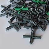 200 pcs 5mm X Shape Tile and Brick Spacer. Plastic Hollow Structure for DIY Tiles, Bricks, Paving Slabs, Patio, Wall & Floor Removable Levelling Tool - Image 2