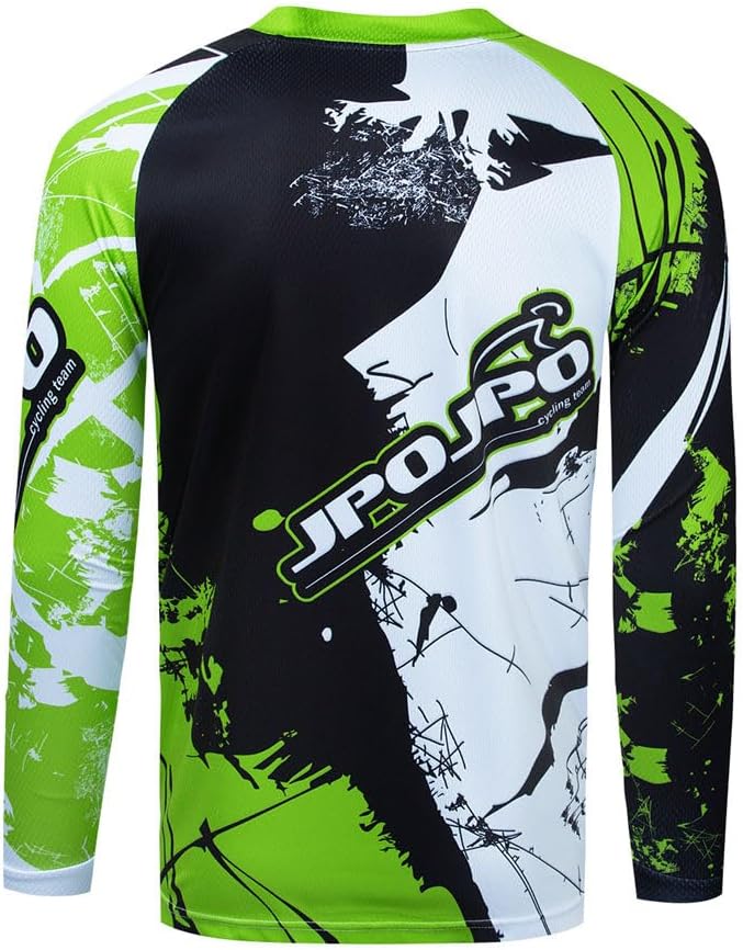 Mountain Bike Jersey for Men, Long Sleeve Dirt Bicycle Shirt for Motorcycle Motocross BMX Moto Mx ATV Riding Off Road - Image 3